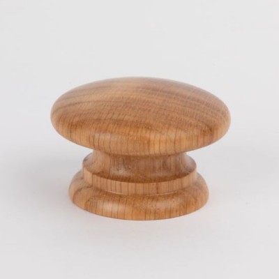 Knob style A 48mm oak lacquered wooden knob